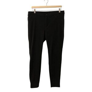 3/$25 ❥Joe Fresh Equestrian Skinny Stretch Pants Faux Leather Trim Size 10 Black